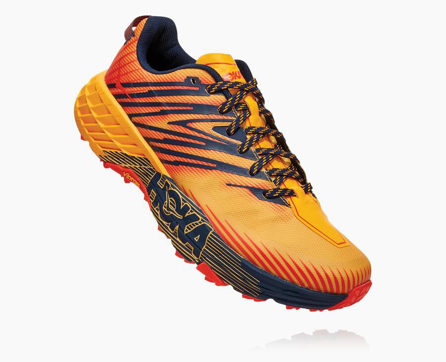 Hoka One One Trail Schoenen Heren - Speedgoat 4 - Oranje - QI5379120